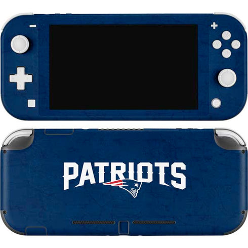 NFL New England Patriots Distressed Nintendo Switch Lite Skin